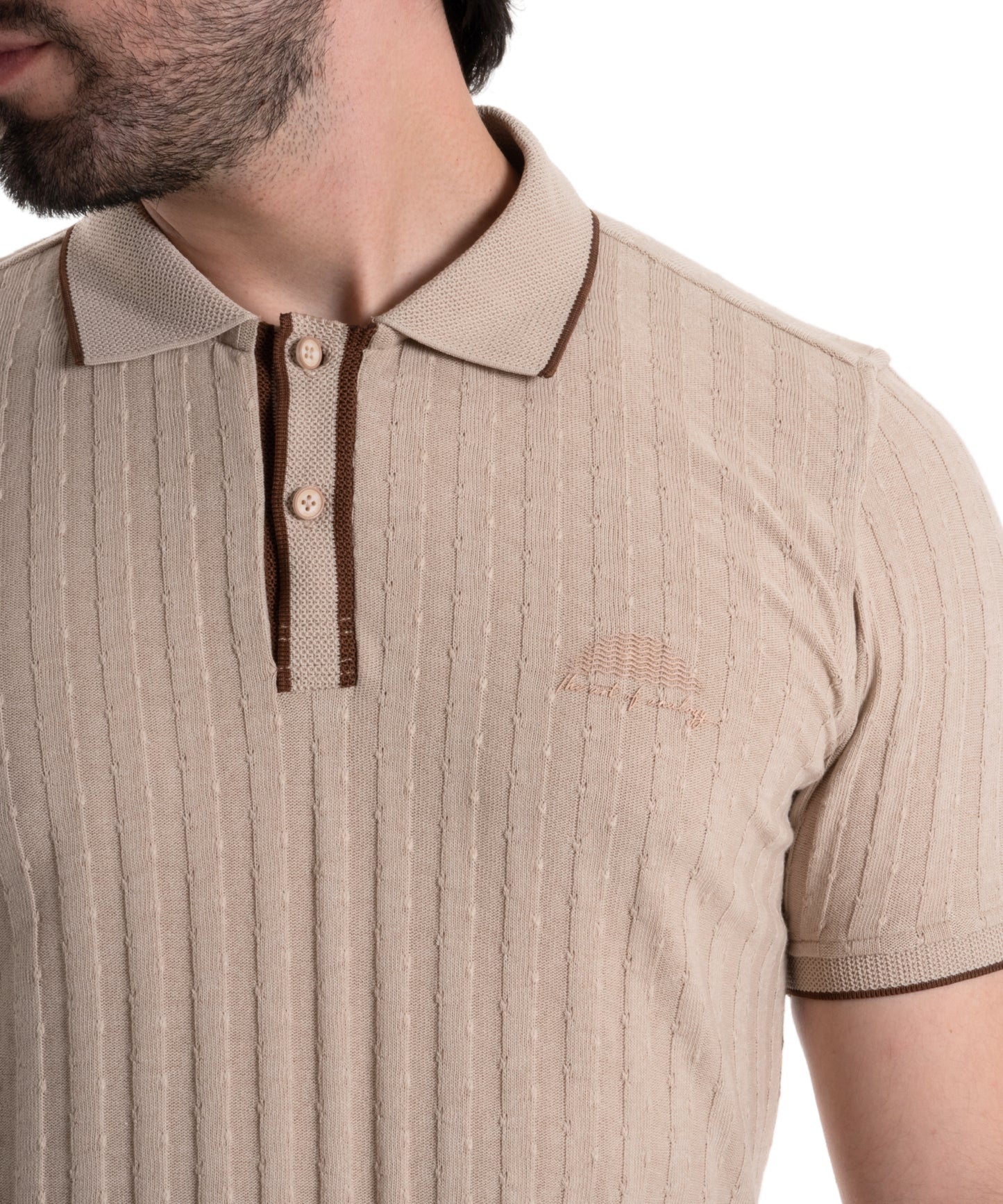 POLO RIB PLANO KAKI