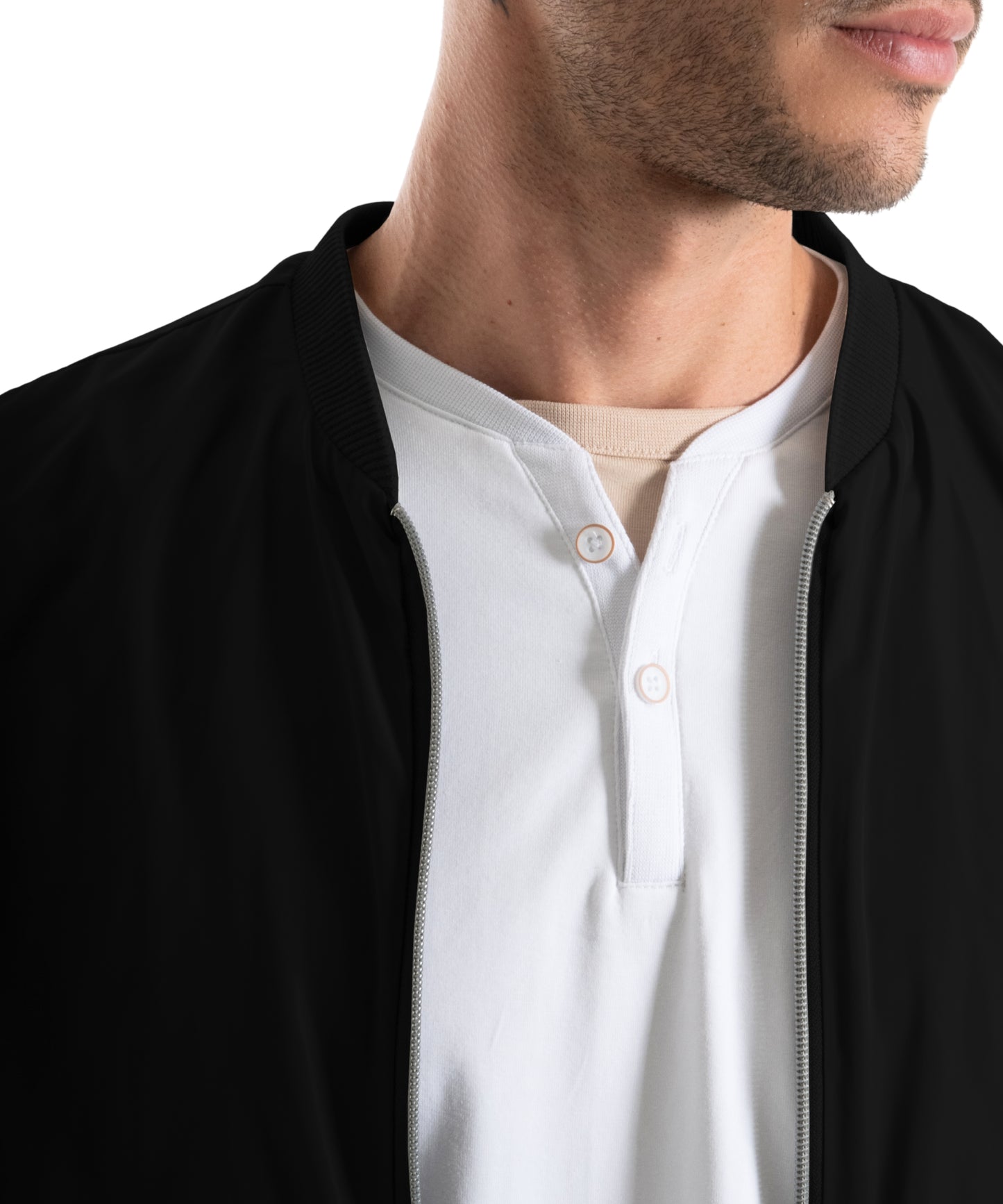 CHAQUETA BOMBER LIGERA NEGRO