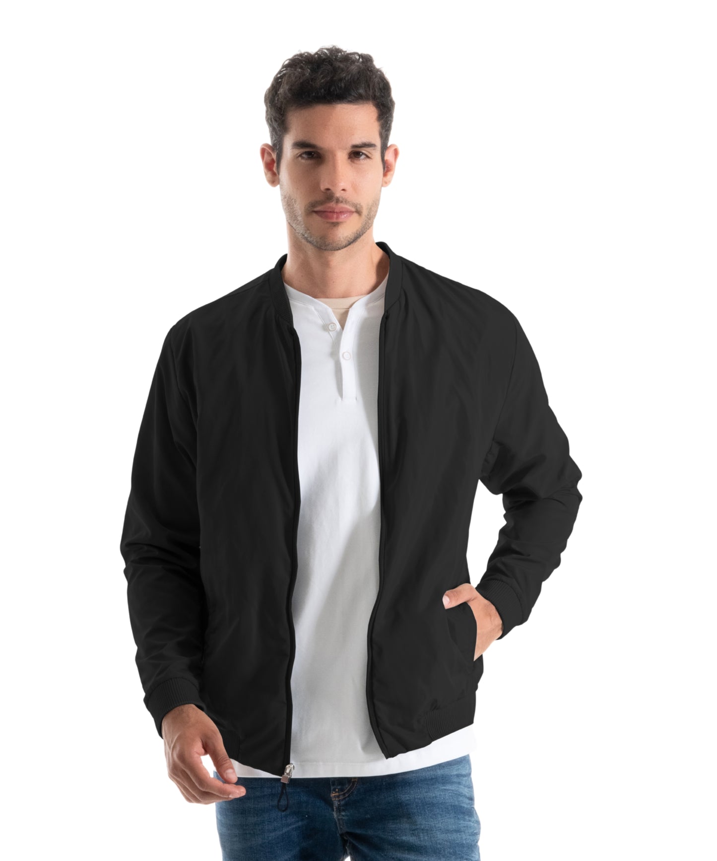 CHAQUETA BOMBER LIGERA NEGRO