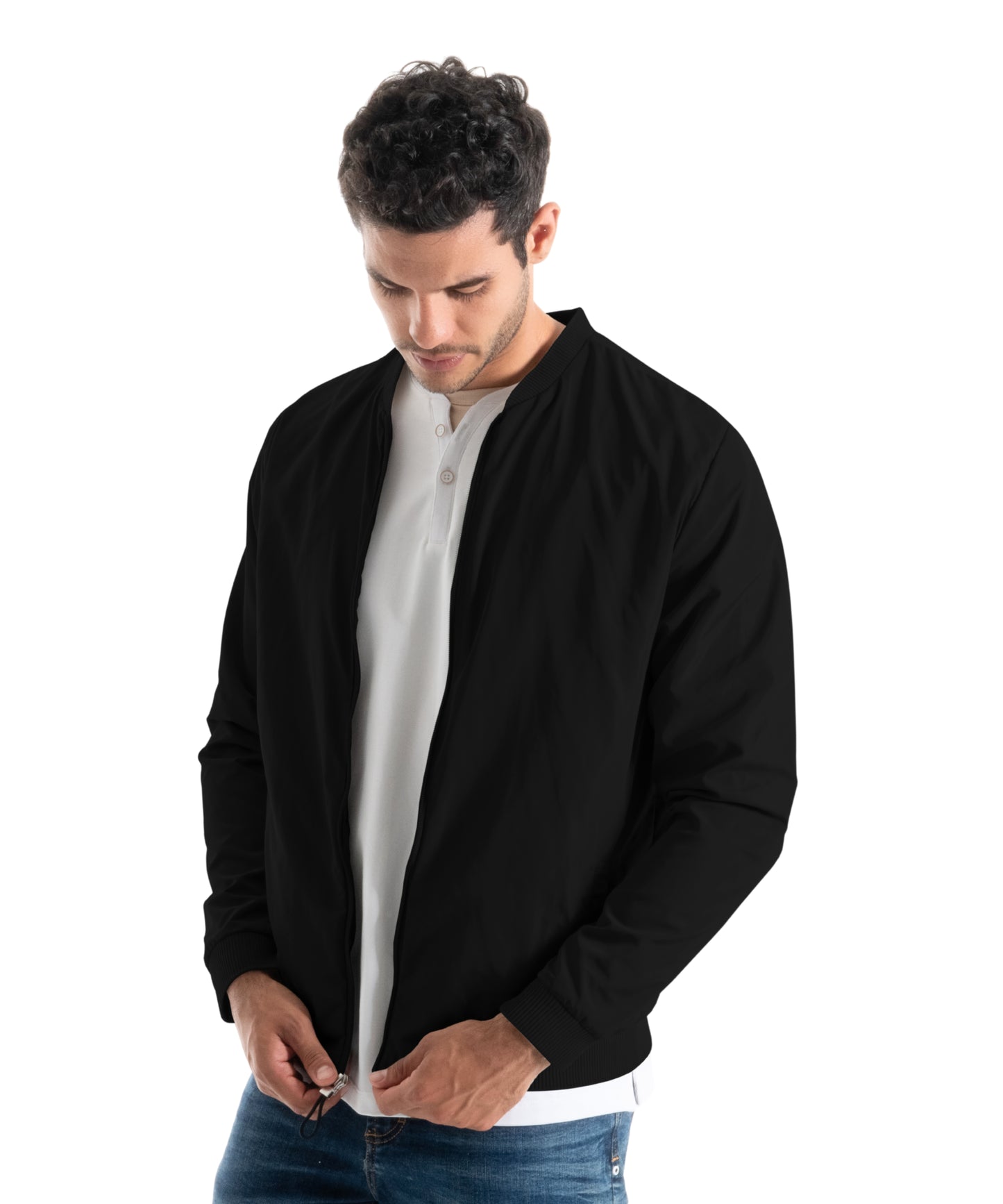 CHAQUETA BOMBER LIGERA NEGRO