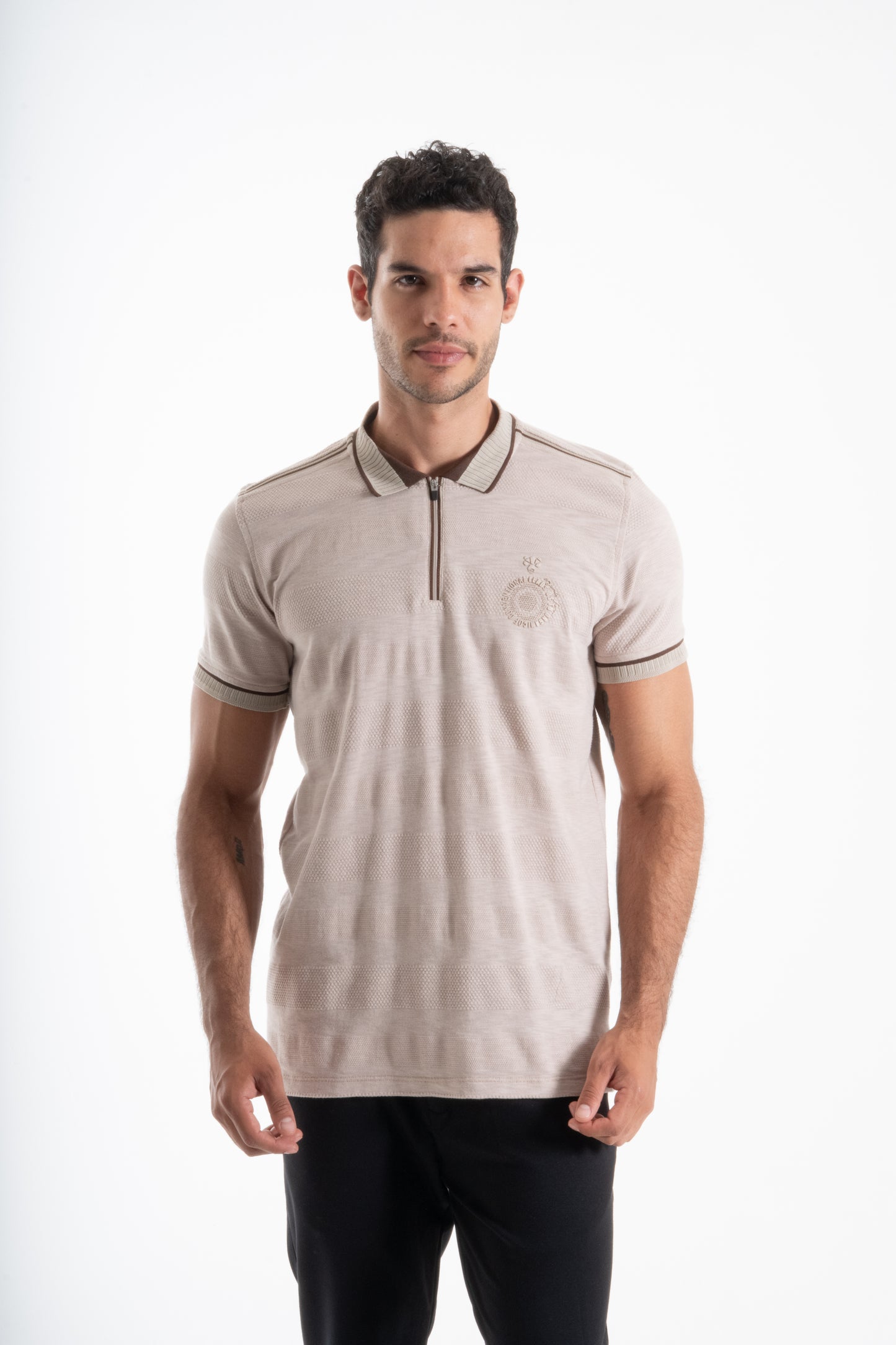 POLO TEXTURA LIGERA CAMEL