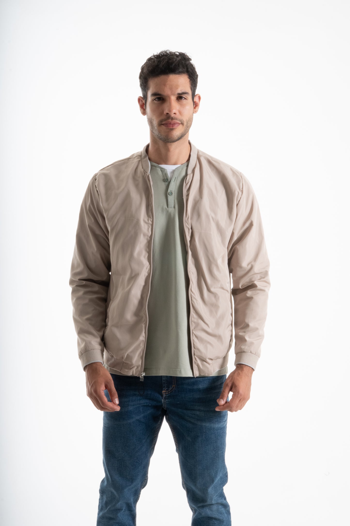 CHAQUETA BOMBER LIGERA KAKI