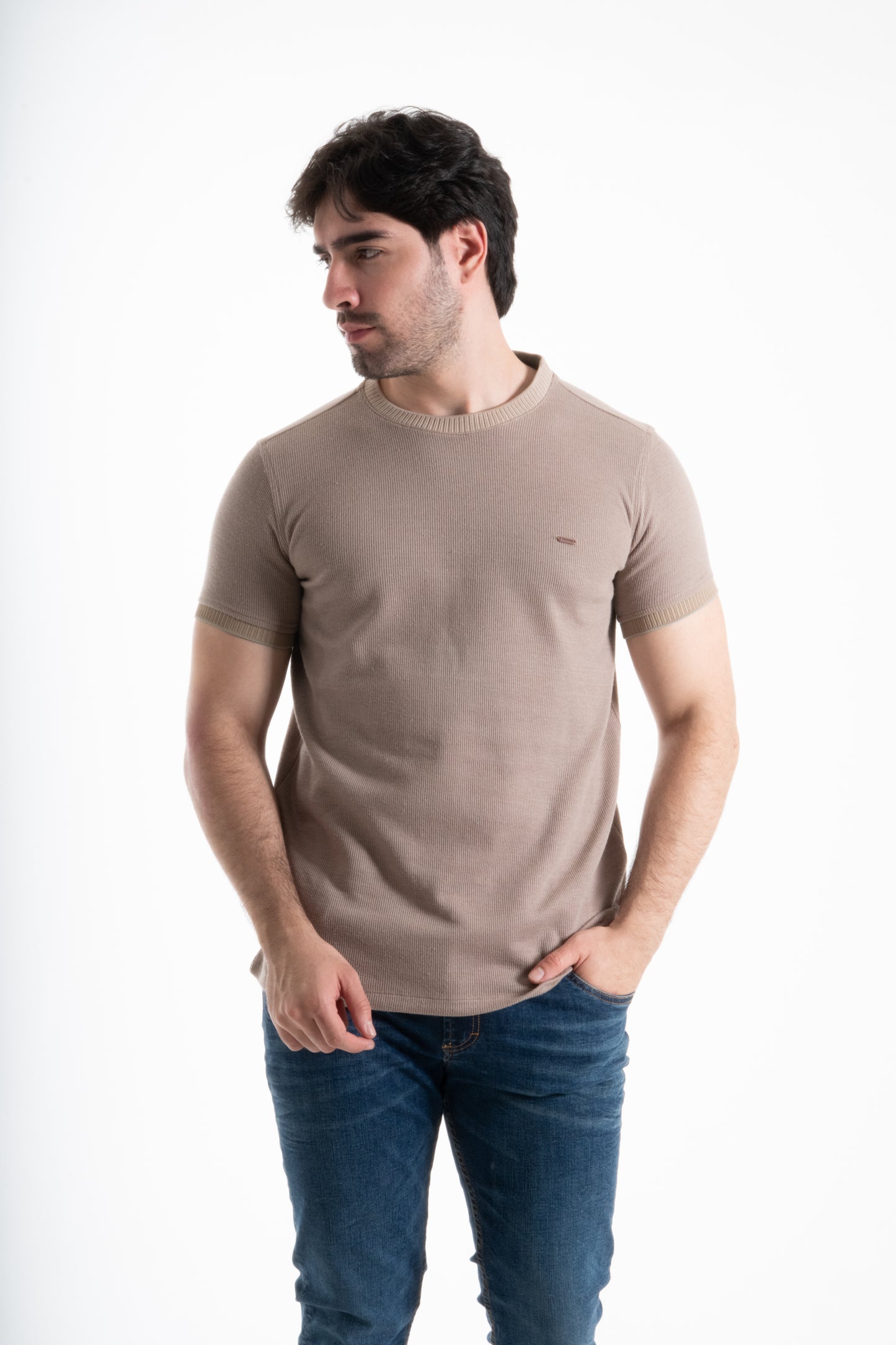 CAMISETA CORDUROY CAMEL