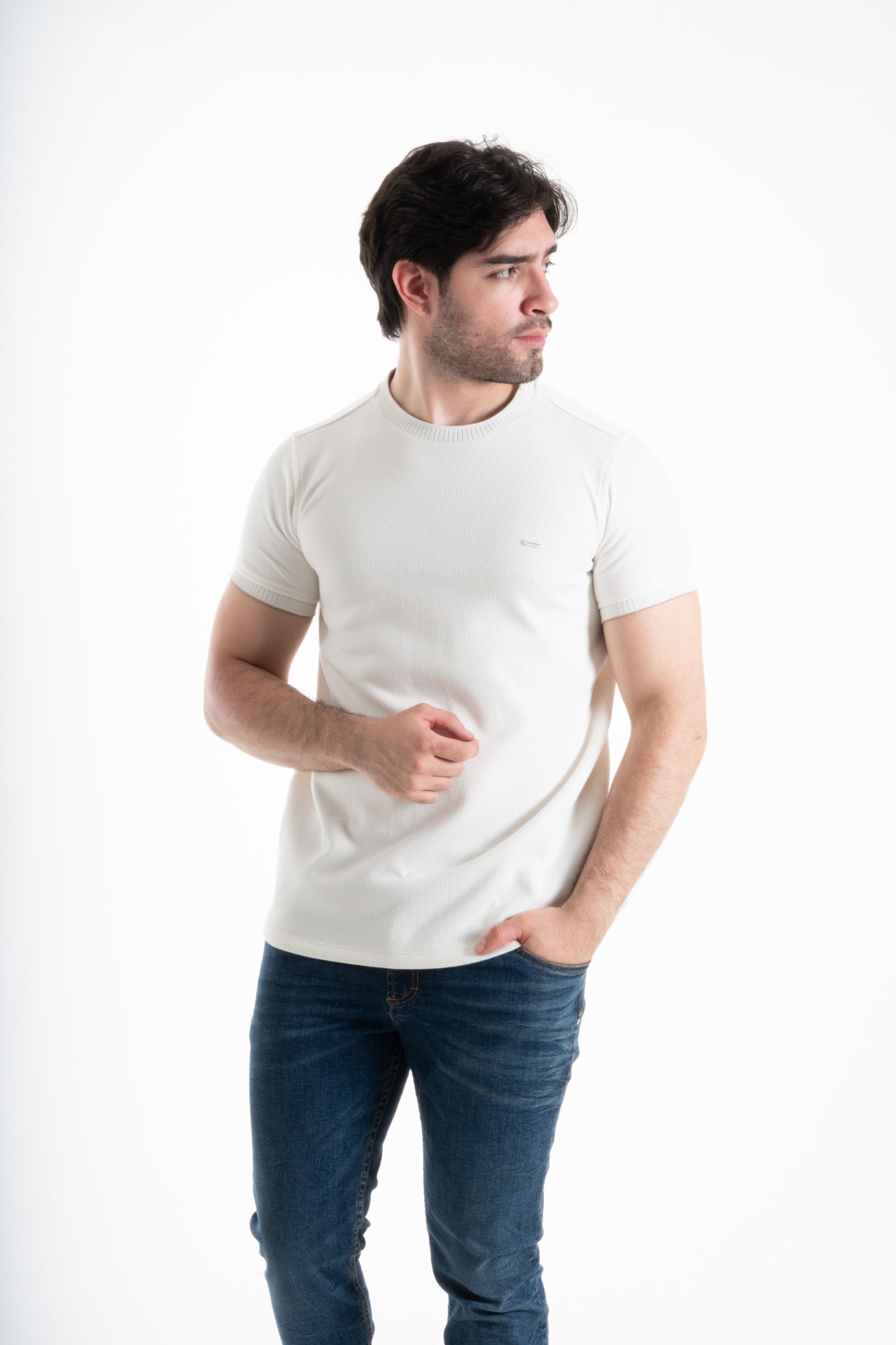 CAMISETA CORDUROY MARFIL
