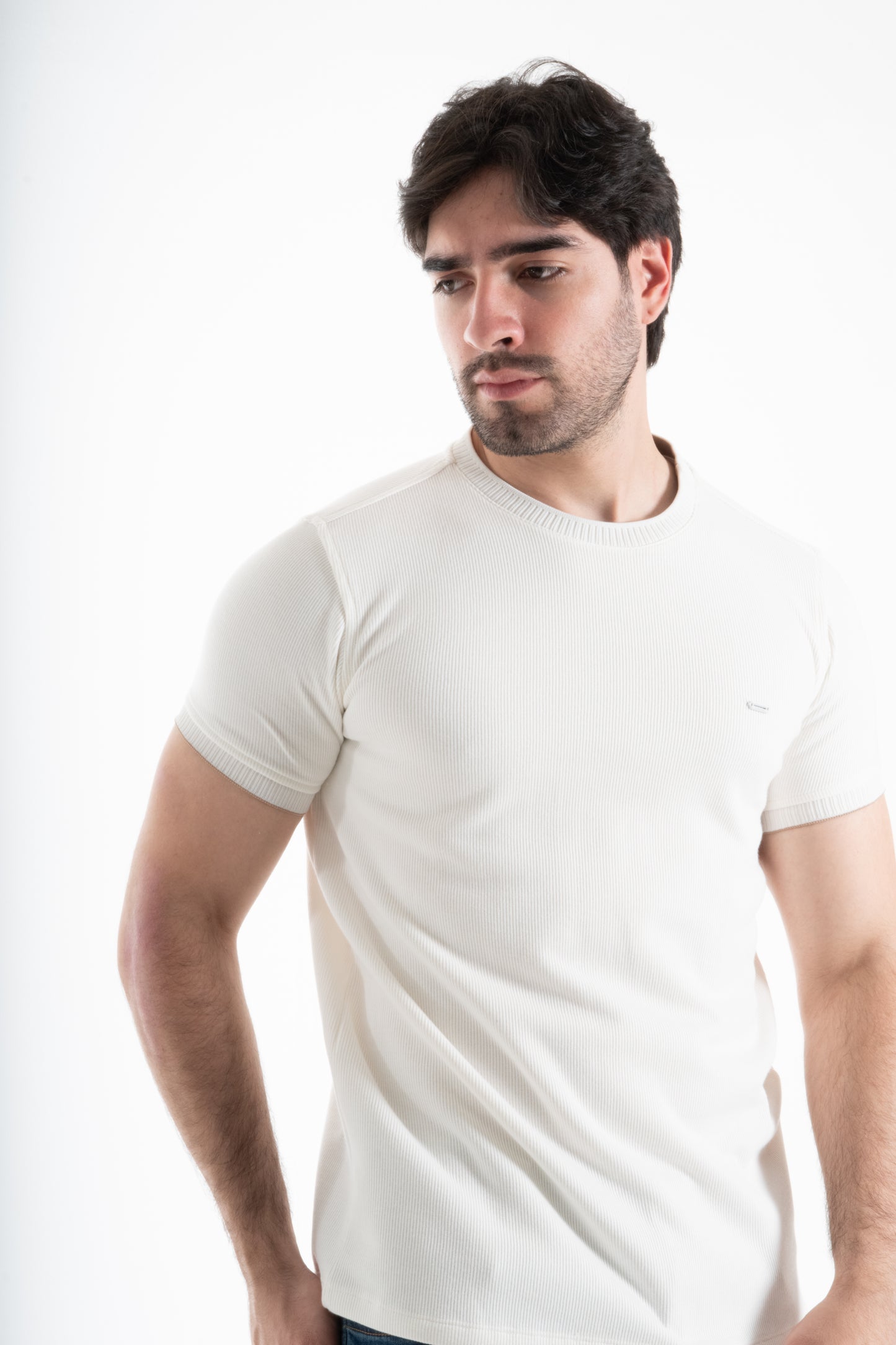 CAMISETA CORDUROY MARFIL