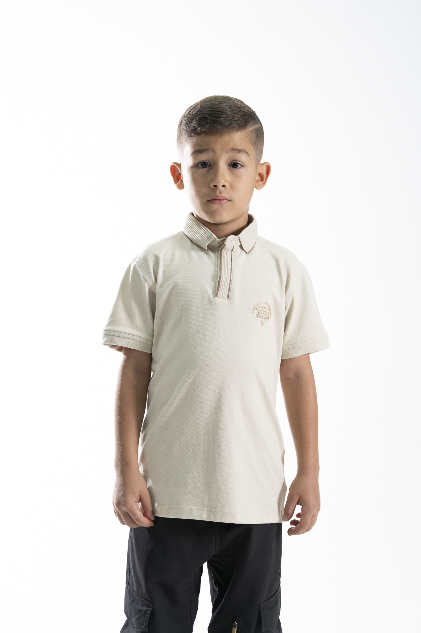 POLO PARA NIÑOS CLASICA BEIGE