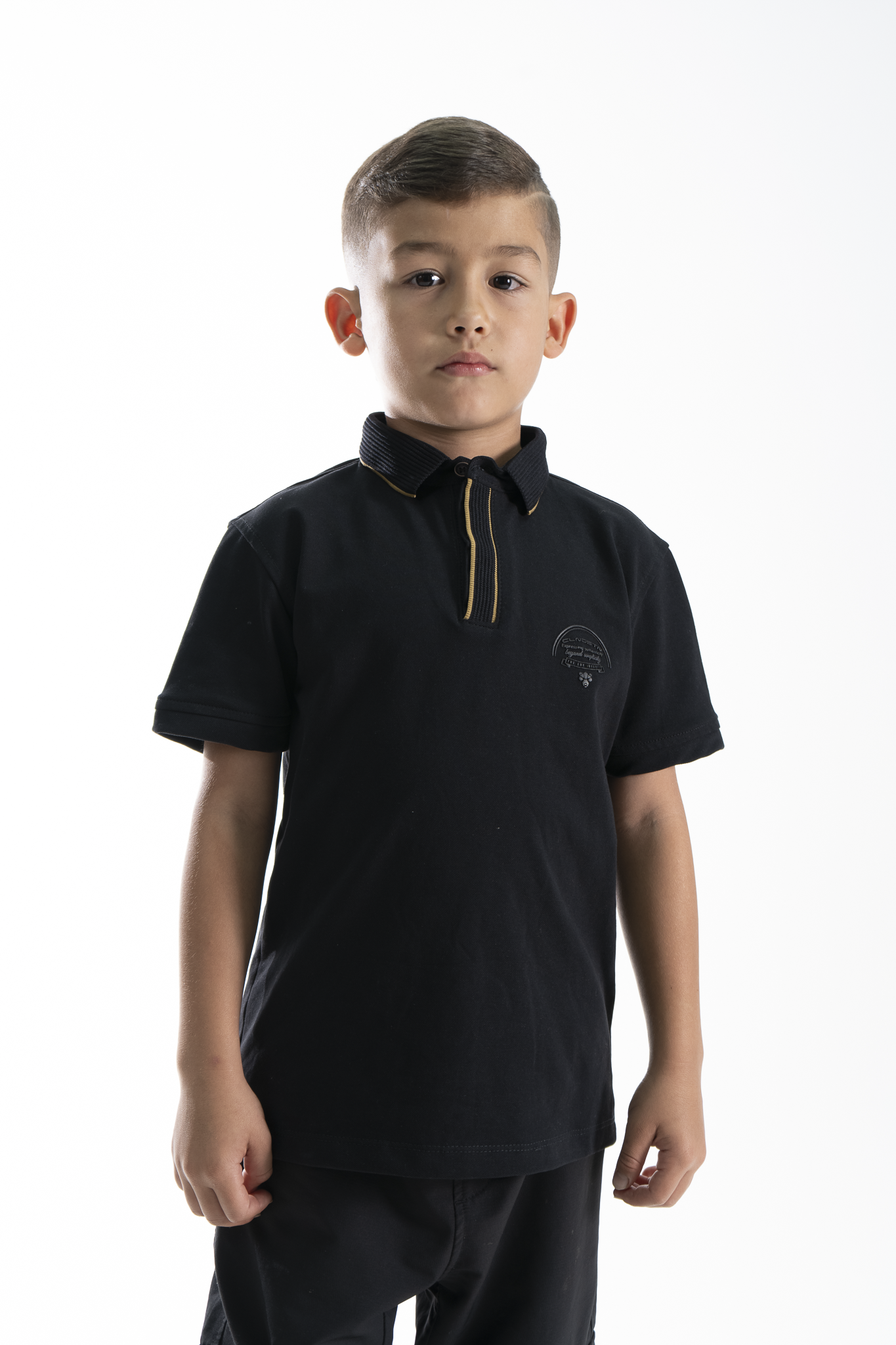 POLO PARA NIÑOS CLASICA NEGRO