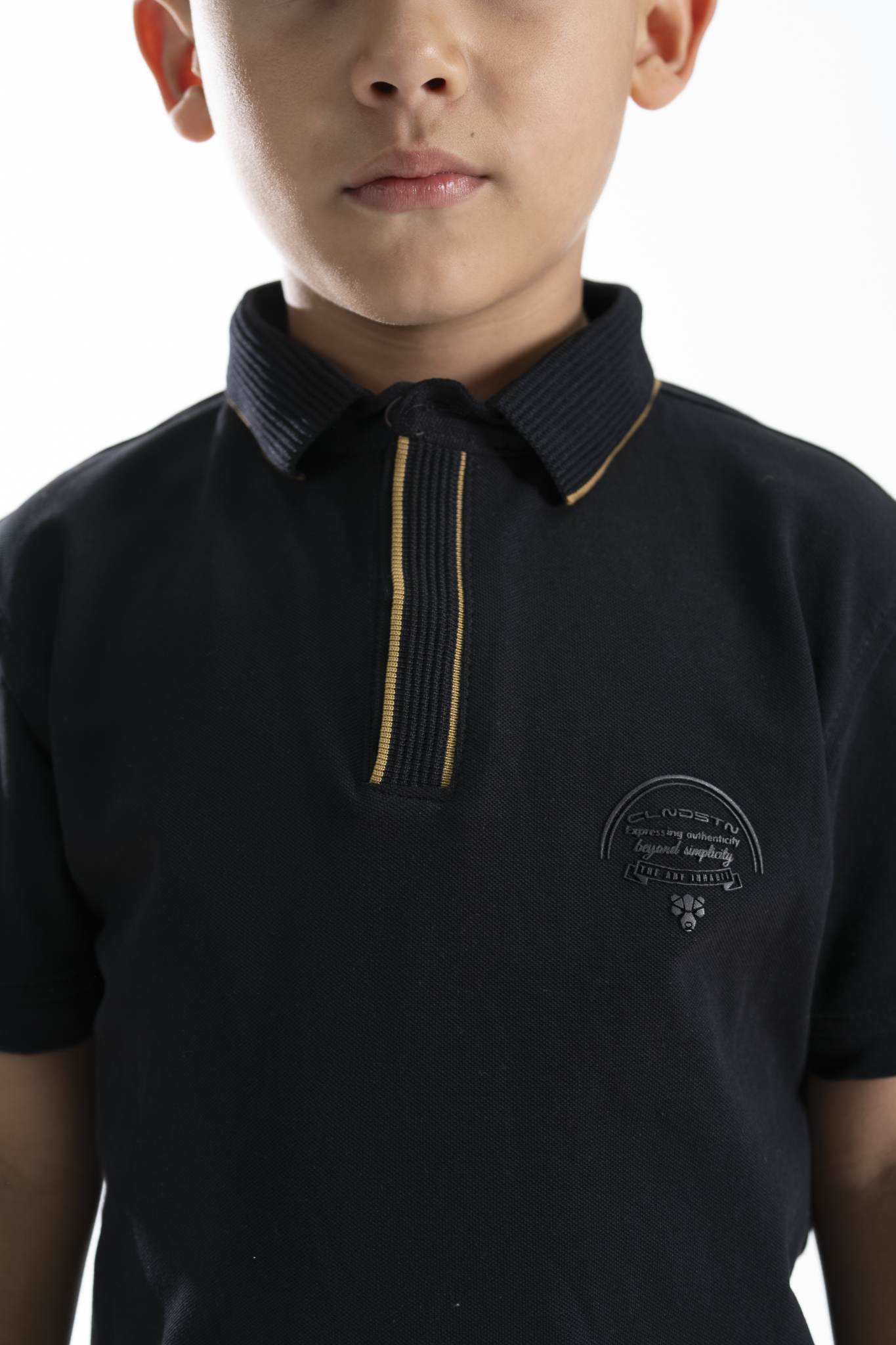 POLO PARA NIÑOS CLASICA NEGRO