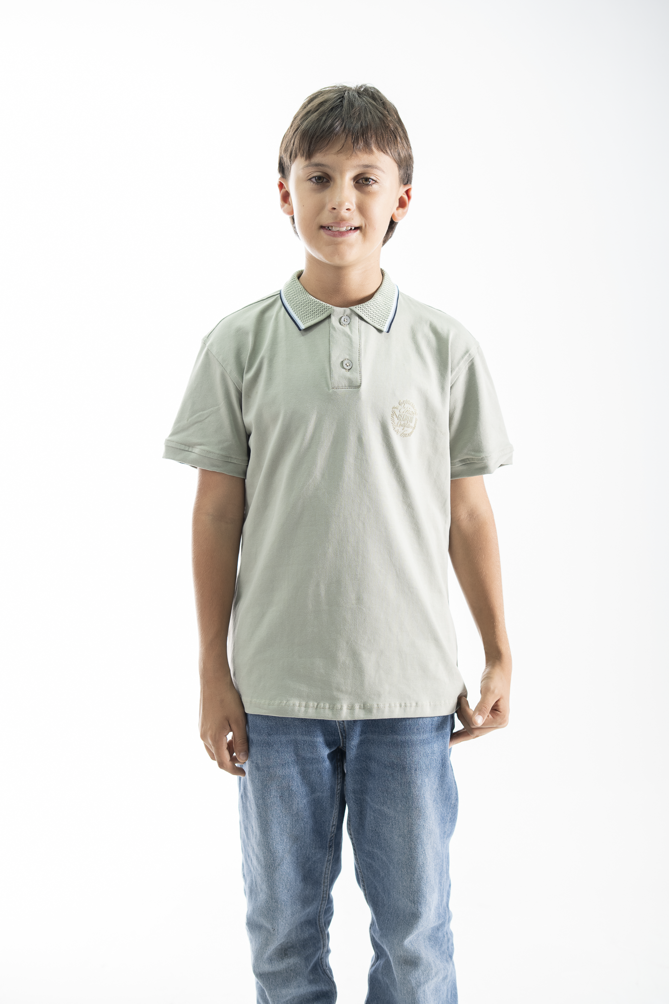 POLO PARA NIÑOS CLASICA VERDE