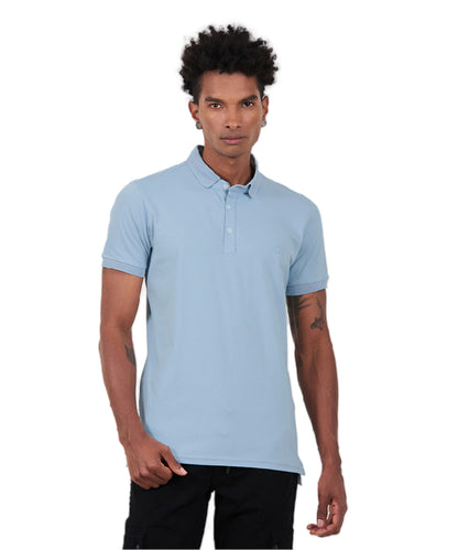 POLO BASICA AZUL