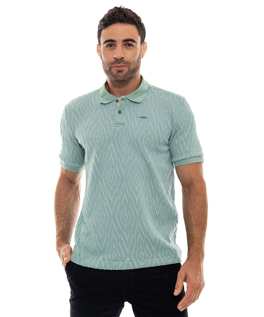 Polo Jersey Azul Aguamarina