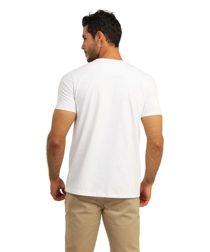 3 Camisetas básicas para hombre Blancas