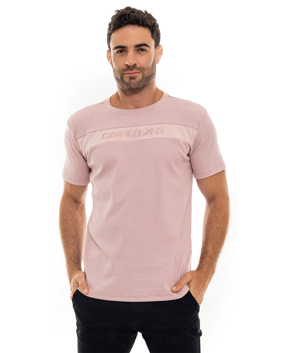 Camiseta Rib Rosa