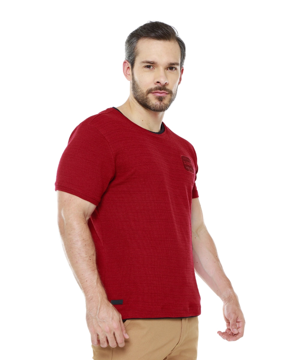 Camiseta Textura Roja