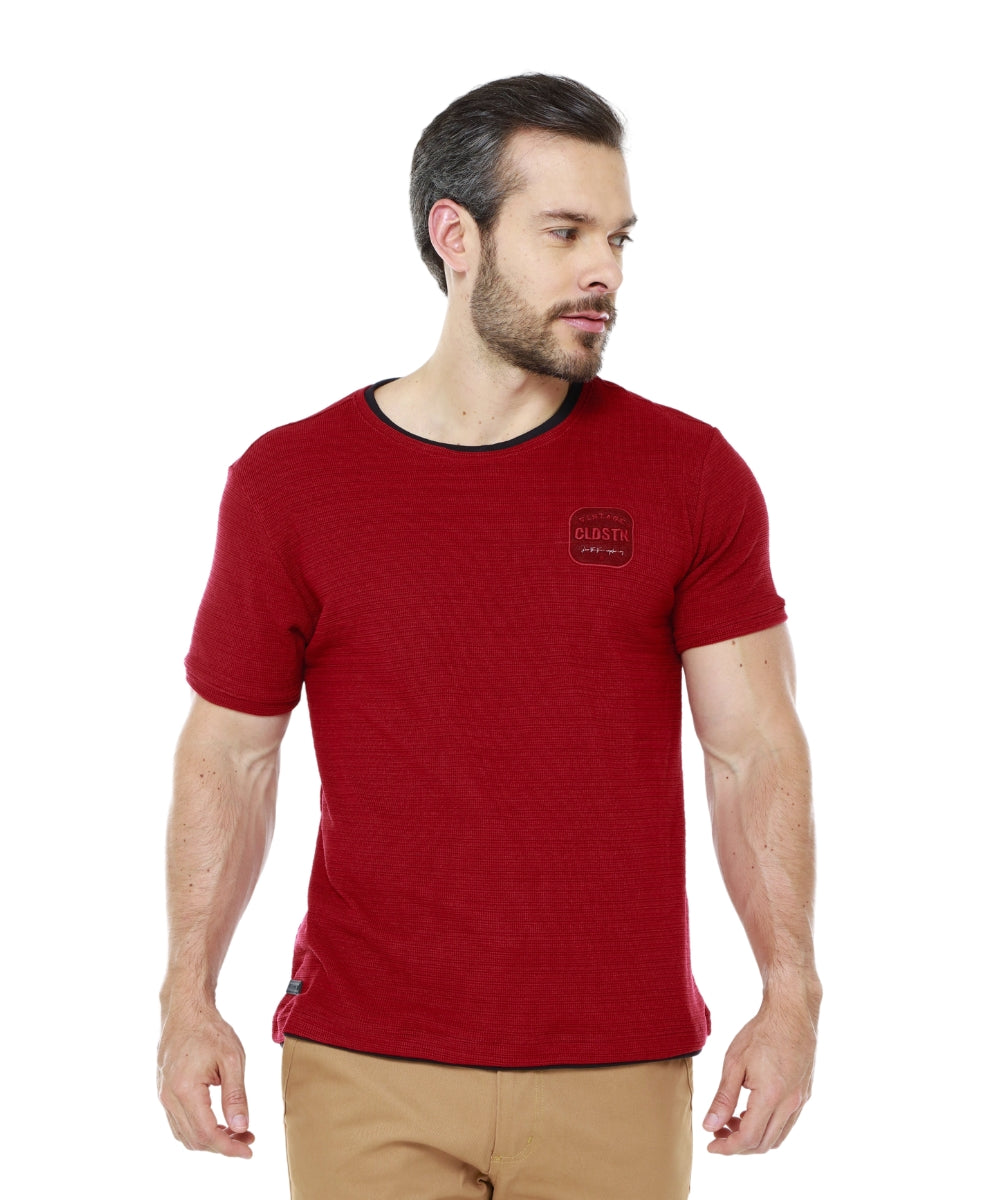 Camiseta Textura Roja