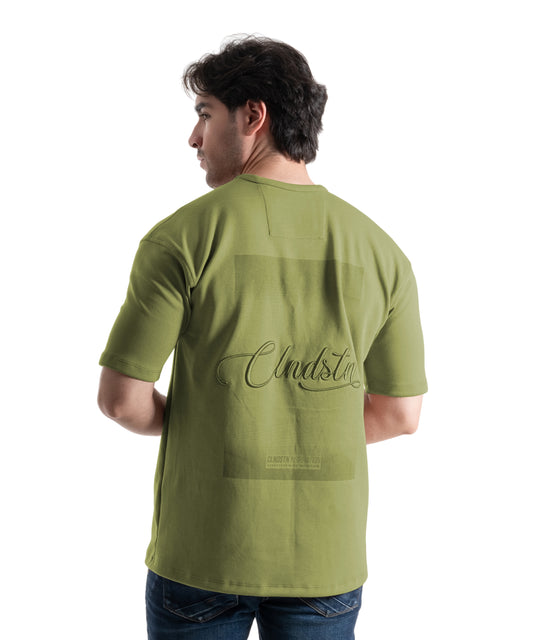 CAMISETA OVERSIZE ESTAMPADA VERDE