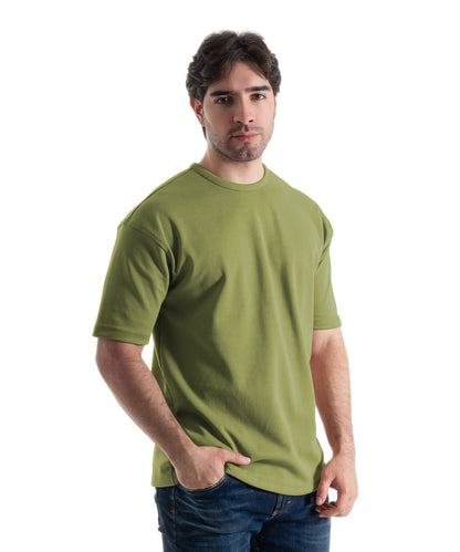 CAMISETA OVERSIZE ESTAMPADA VERDE