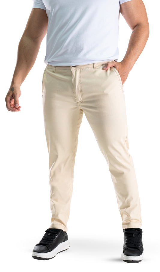 PANTALON CLASICO CREMA