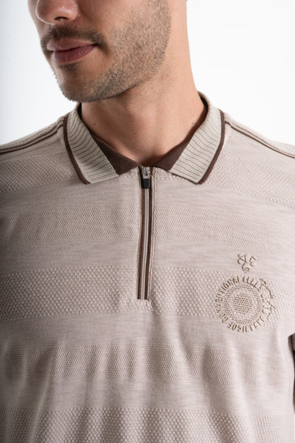 POLO TEXTURA LIGERA CAMEL