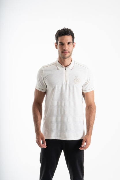 POLO TEXTURA LIGERA CREMA