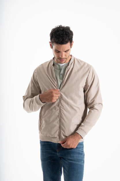 CHAQUETA BOMBER LIGERA KAKI