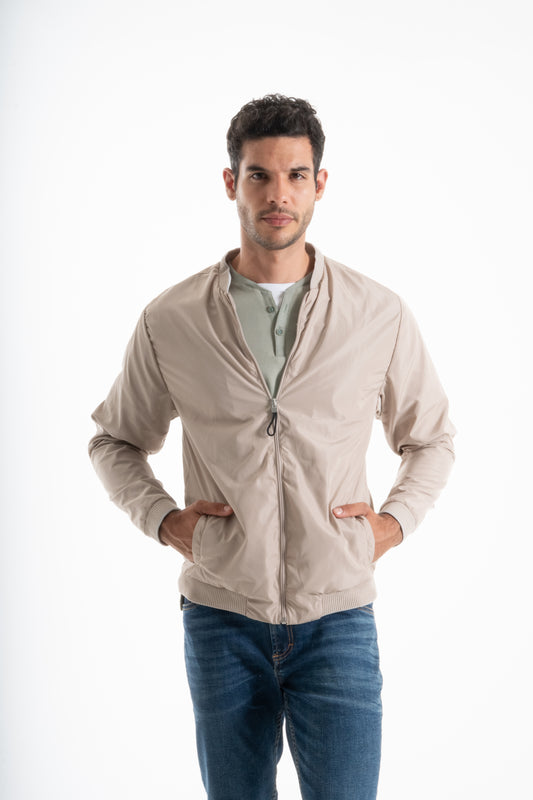 CHAQUETA BOMBER LIGERA KAKI