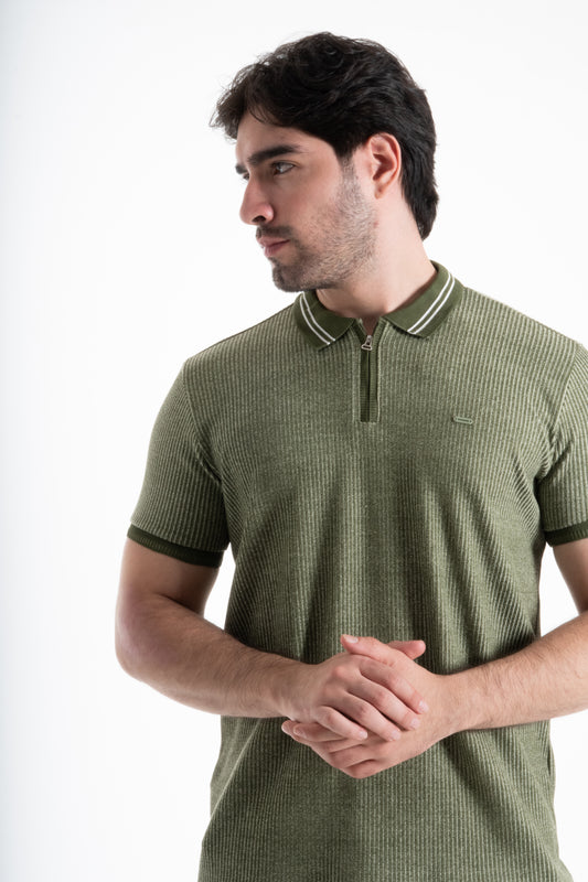 POLO CLASICA CON CREMALLERA PINO