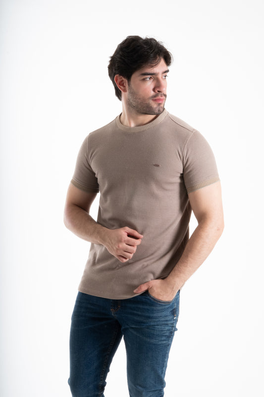 CAMISETA CORDUROY CAMEL