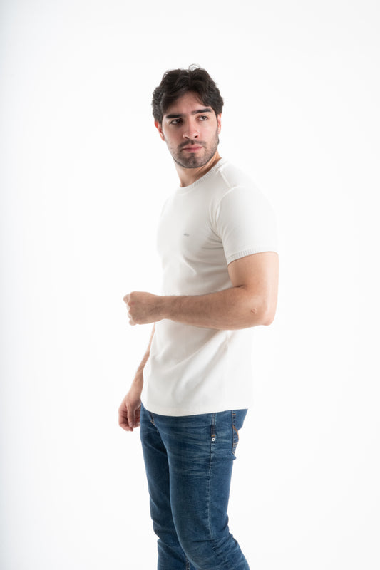 CAMISETA CORDUROY MARFIL