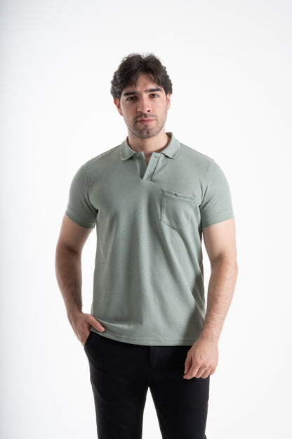 POLO PERILLA DEPORTIVA VERDE