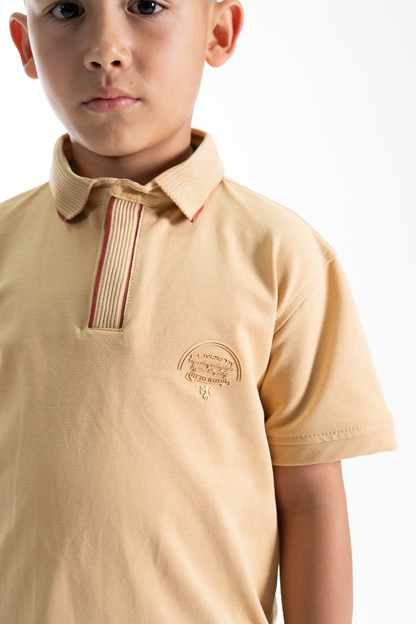 POLO PARA NIÑOS CLASICA TRIGO
