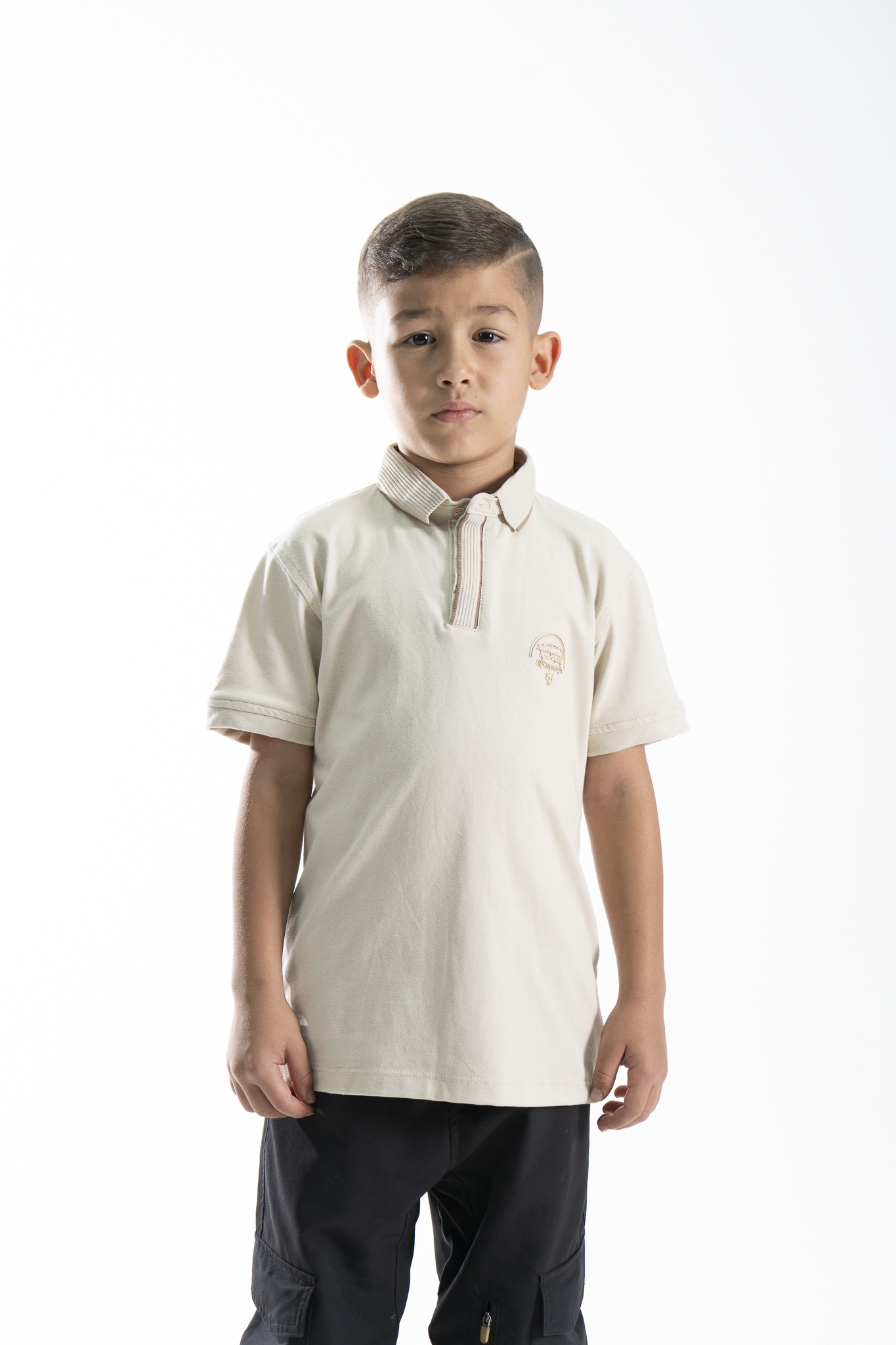POLO PARA NIÑOS CLASICA BEIGE