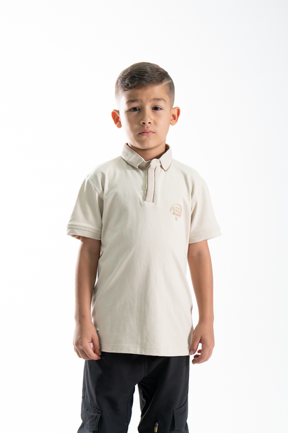 POLO PARA NIÑOS CLASICA BEIGE