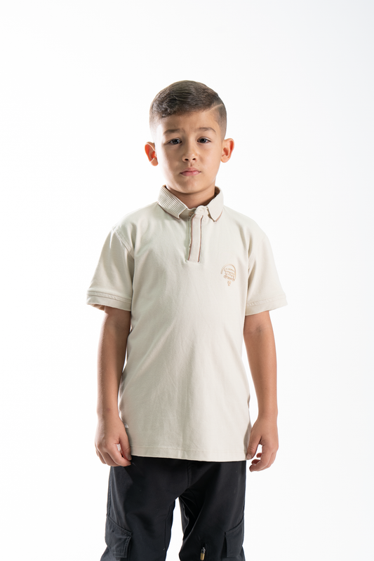 POLO PARA NIÑOS CLASICA BEIGE