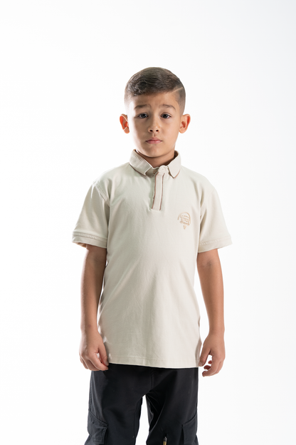 POLO PARA NIÑOS CLASICA BEIGE