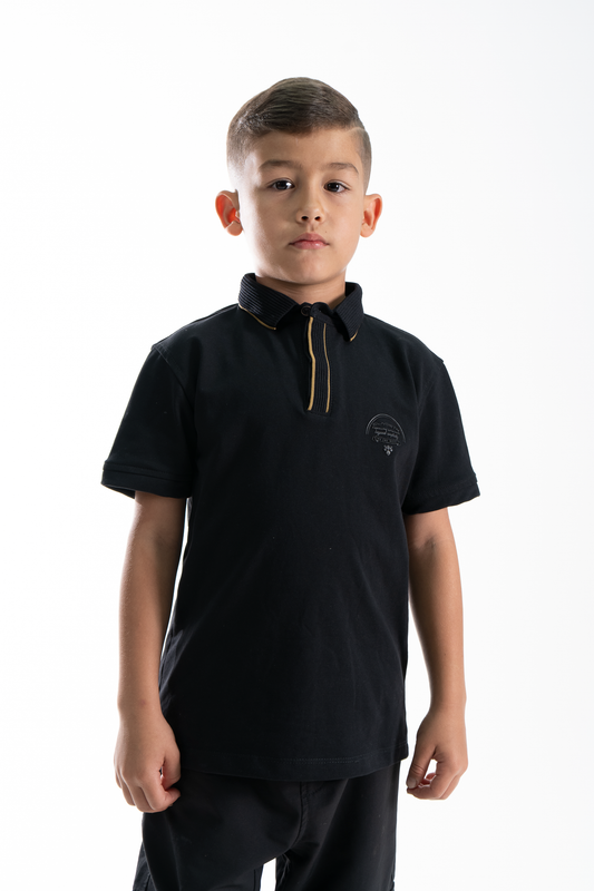 POLO PARA NIÑOS CLASICA NEGRO