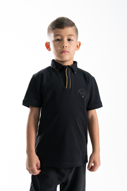 POLO PARA NIÑOS CLASICA NEGRO
