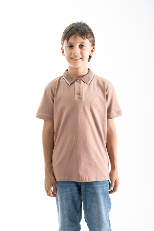 POLO PARA NIÑOS CLASICA CAFE