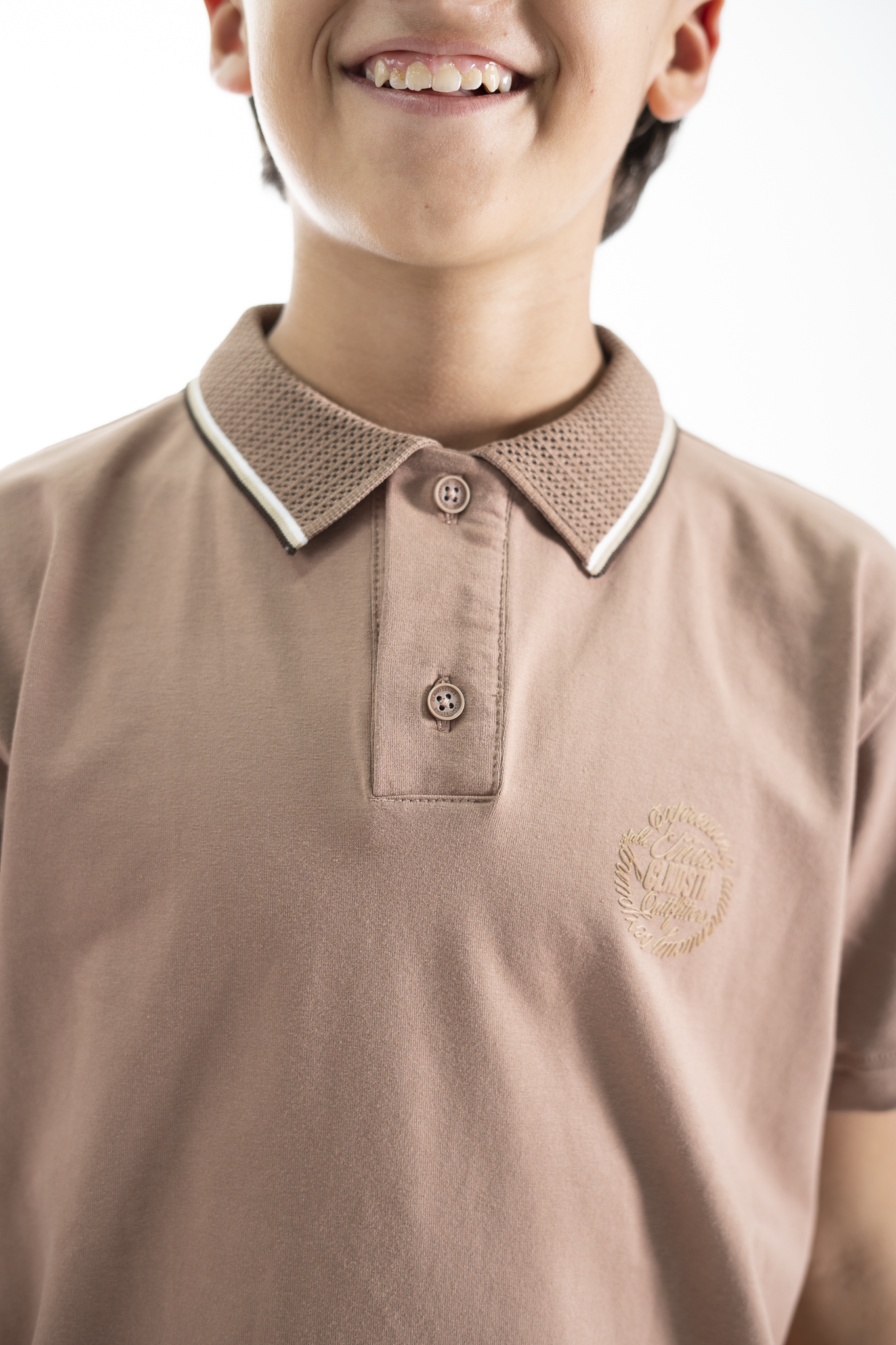 POLO PARA NIÑOS CLASICA CAFE