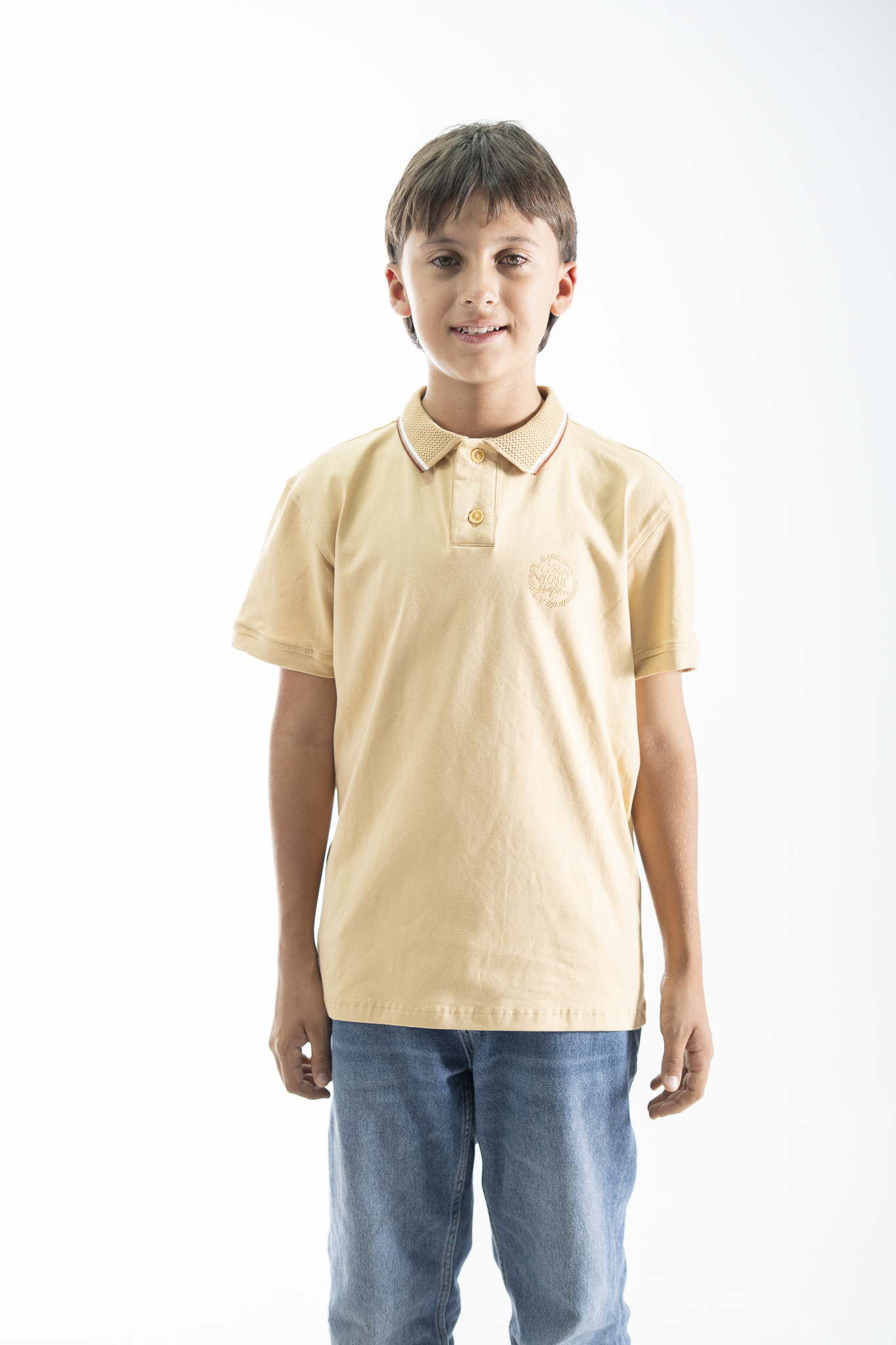 POLO PARA NIÑOS CLASICA AMARILLO