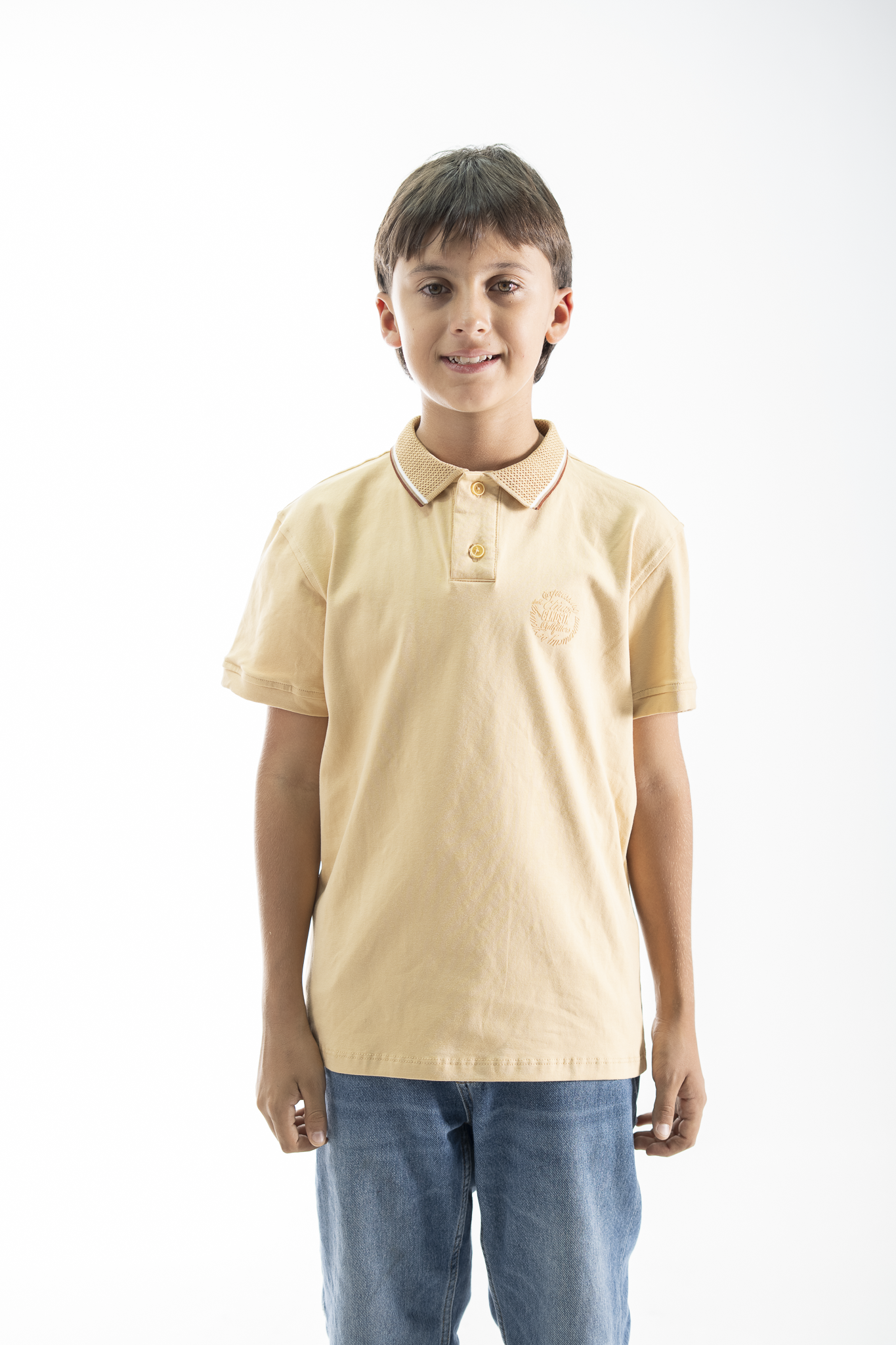 POLO PARA NIÑOS CLASICA AMARILLO