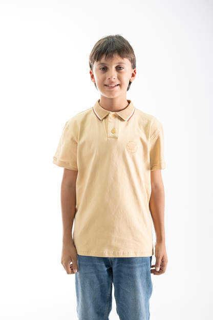 POLO PARA NIÑOS CLASICA AMARILLO