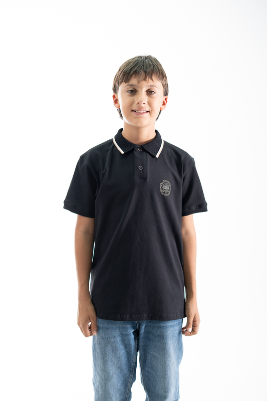 POLO PARA NIÑOS CLASICA NEGRO
