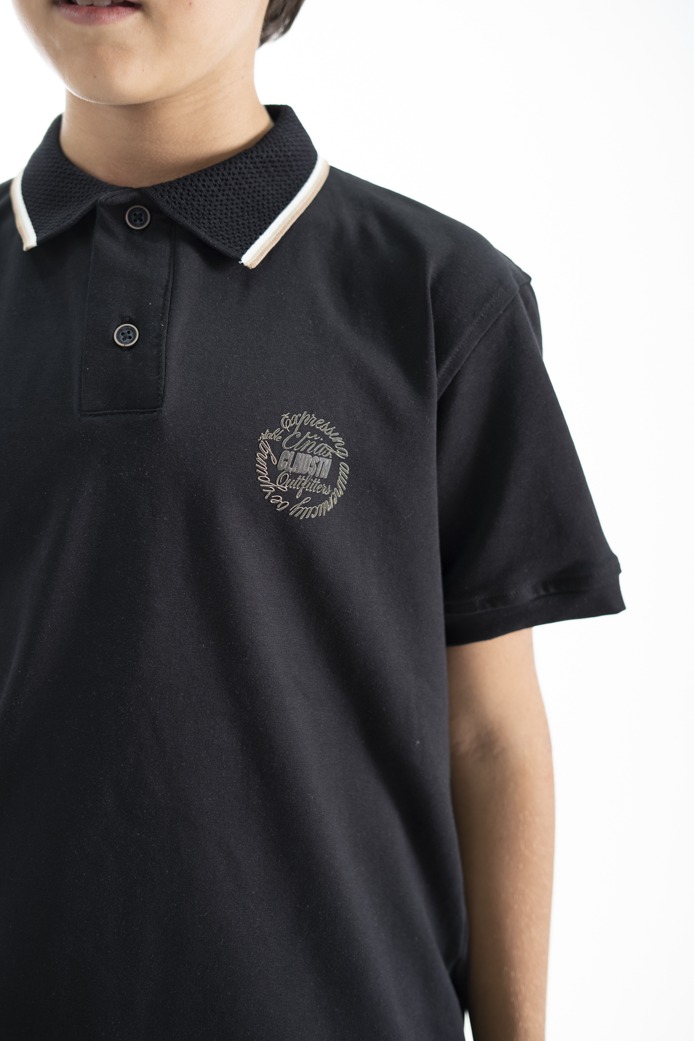 POLO PARA NIÑOS CLASICA NEGRO