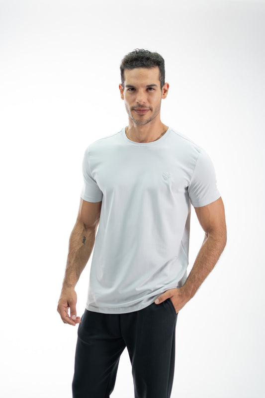 CAMISETA ESSENTIAL GRIS CLARO