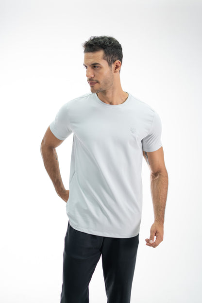 CAMISETA ESSENTIAL GRIS CLARO