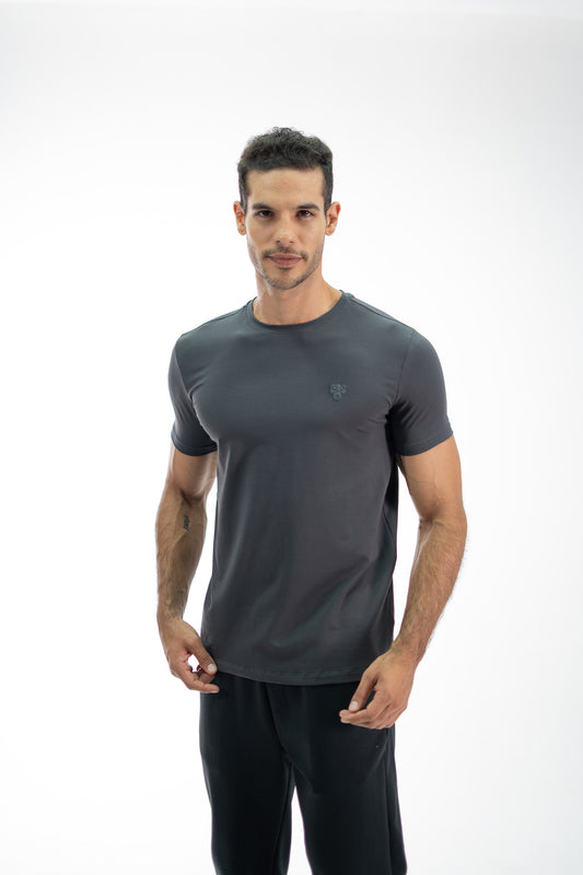 CAMISETA ESSENTIAL GRIS PIEDRA