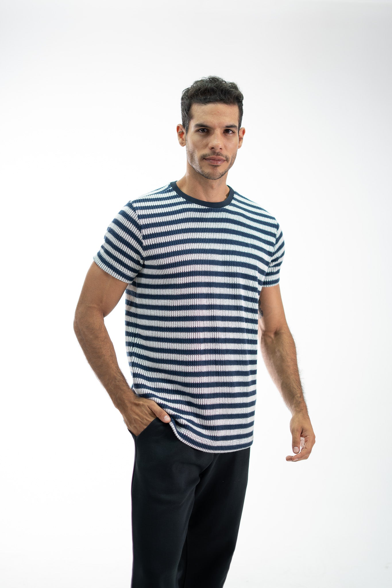 CAMISETA TEJIDA NAVY