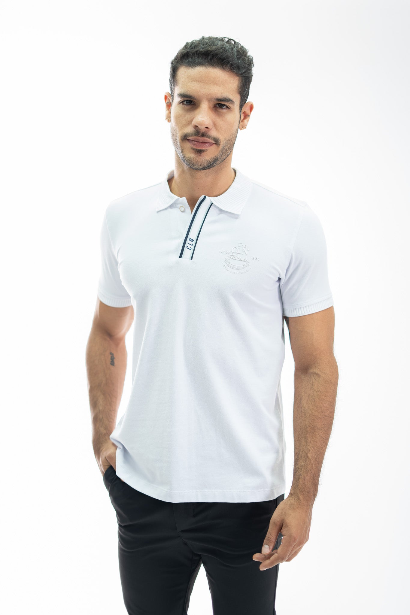 POLO PERILLA BLANCO