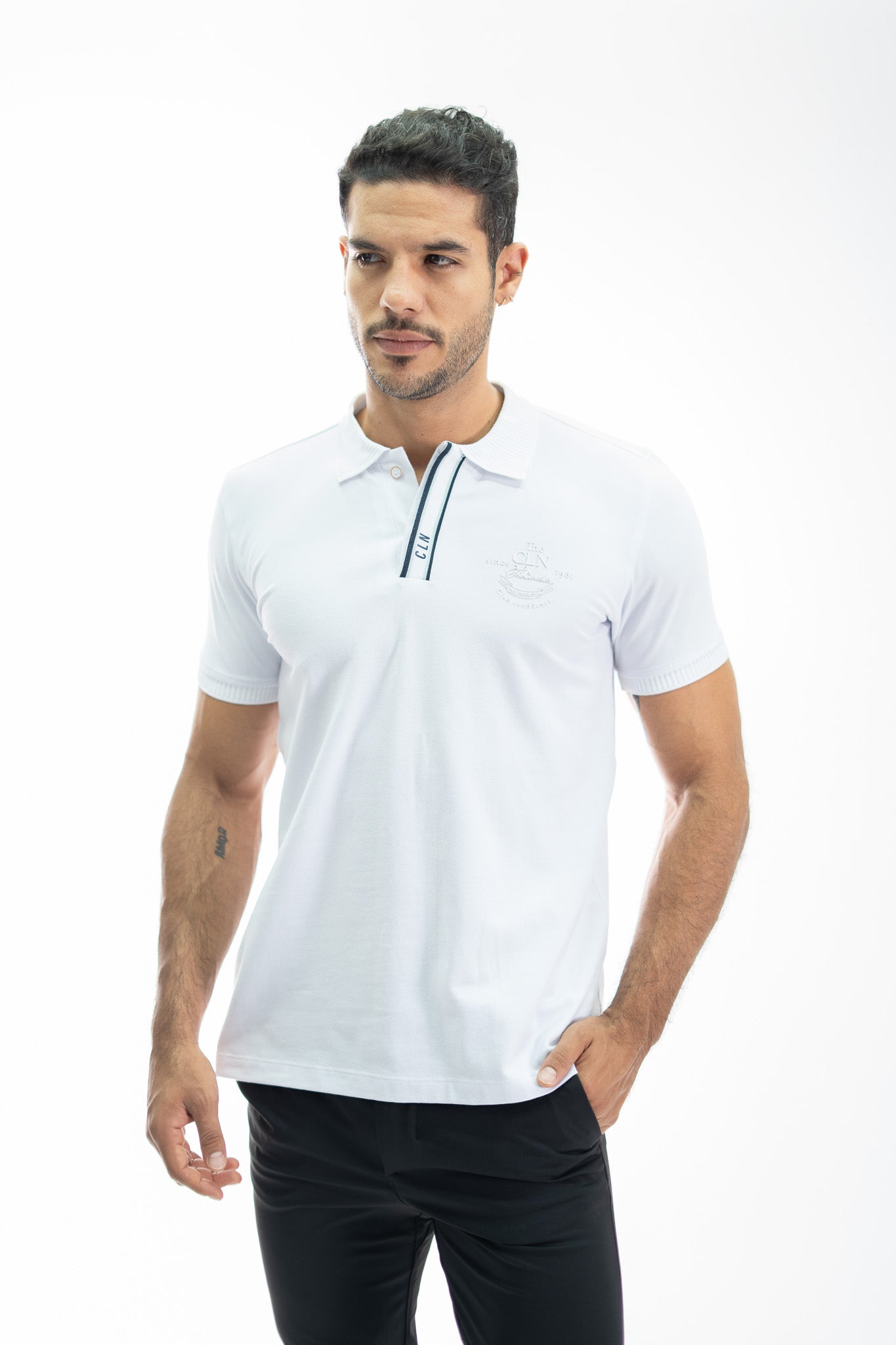POLO PERILLA BLANCO